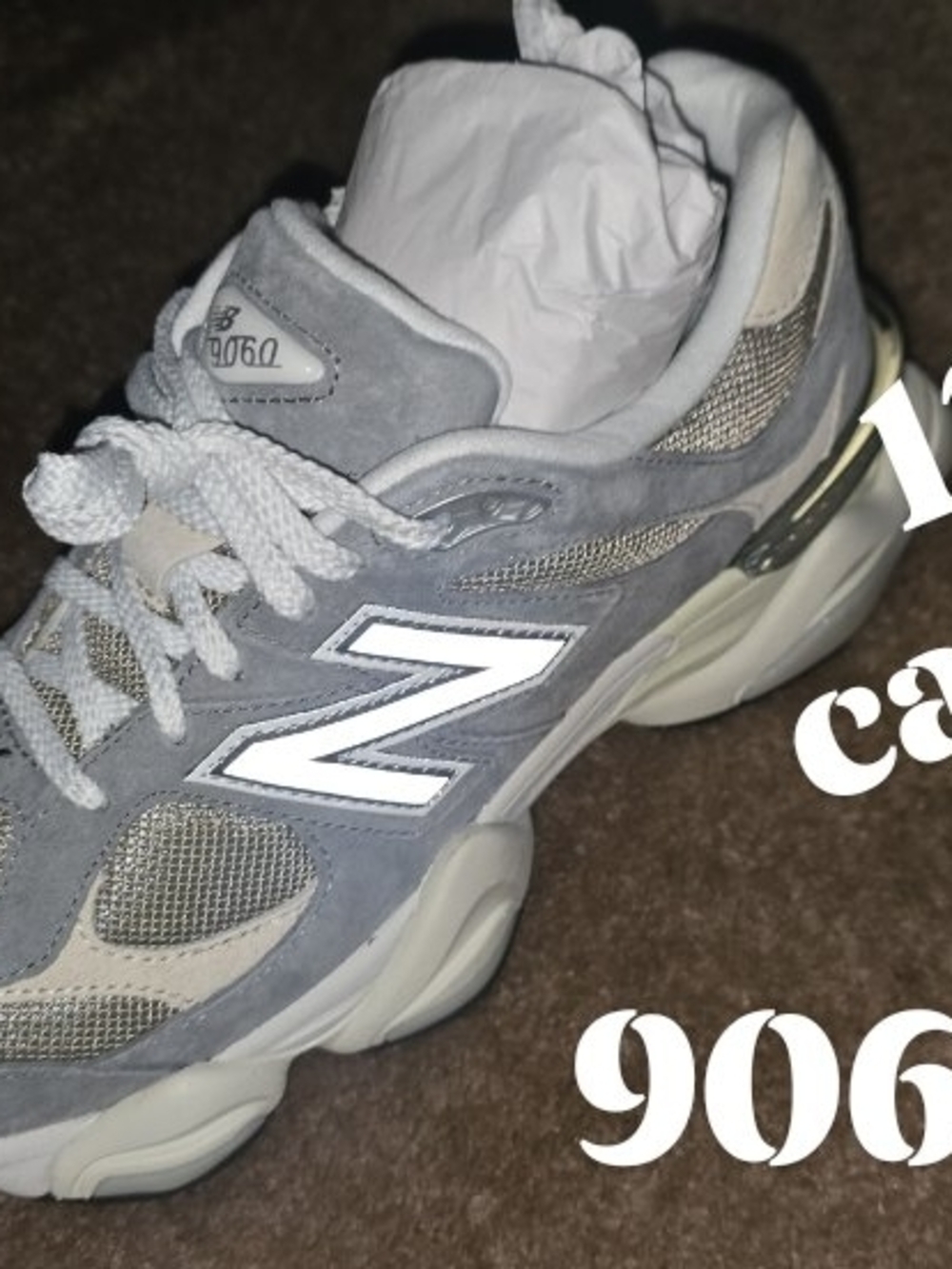 More Pics Tomorrow New Balance Men's Gray Suede & Mesh 9060 Runner